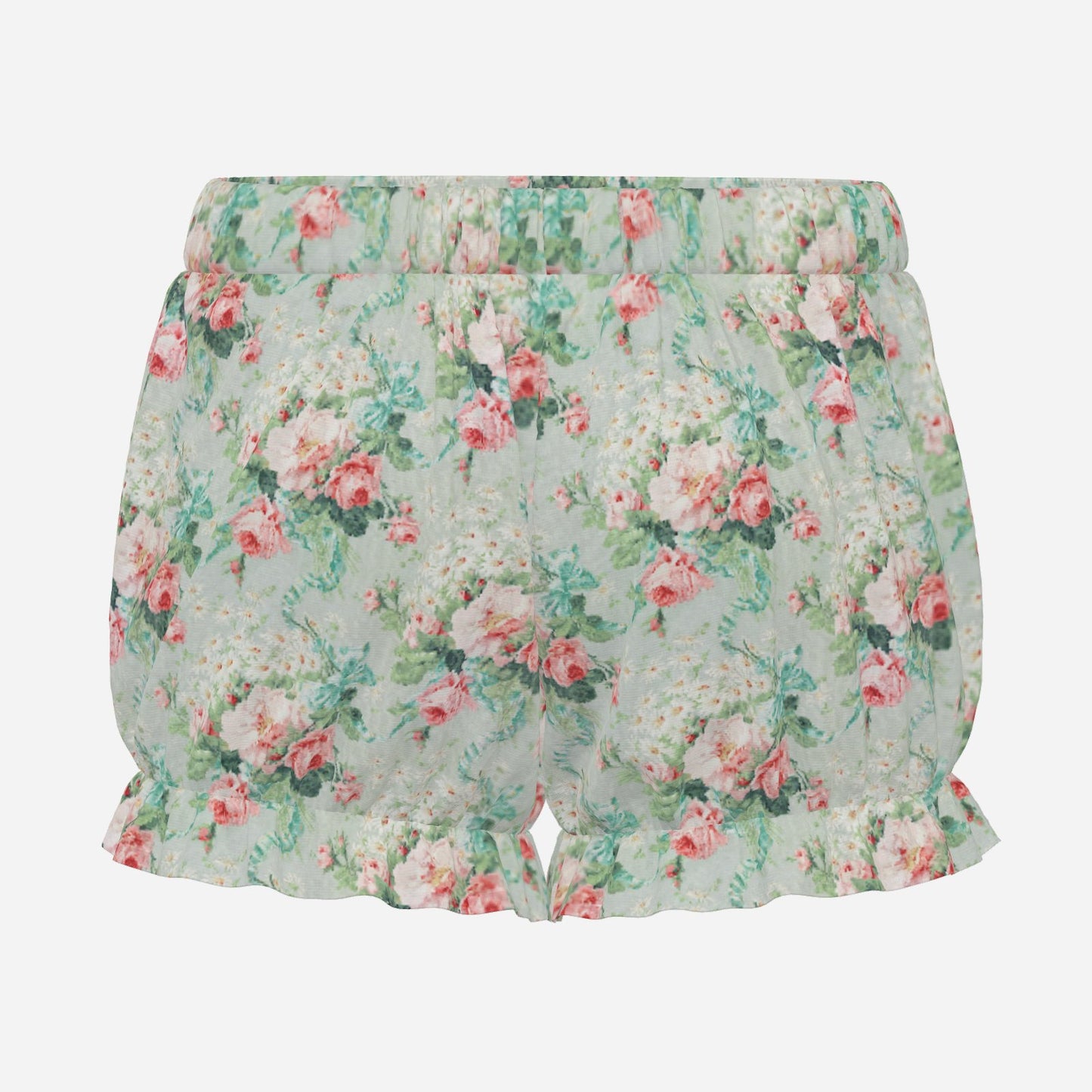 Pufflette Pants Rose n Bows Jester Bloomers Ruffle Clown Shorts