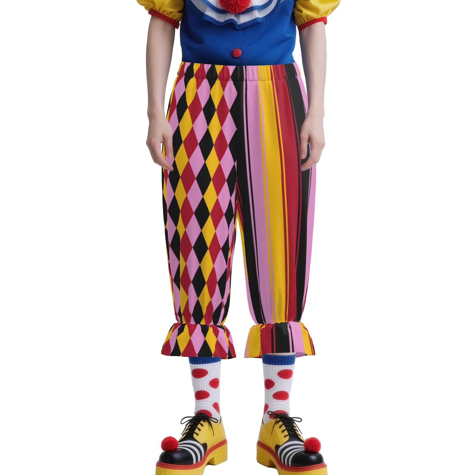 Rowan Harlequin Jester Split Stripe Capri Bloomers