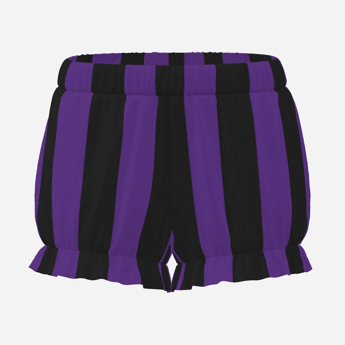 Pufflette Pants Royal Purple Stripe Puffy Jester Bloomers Clown Shorts