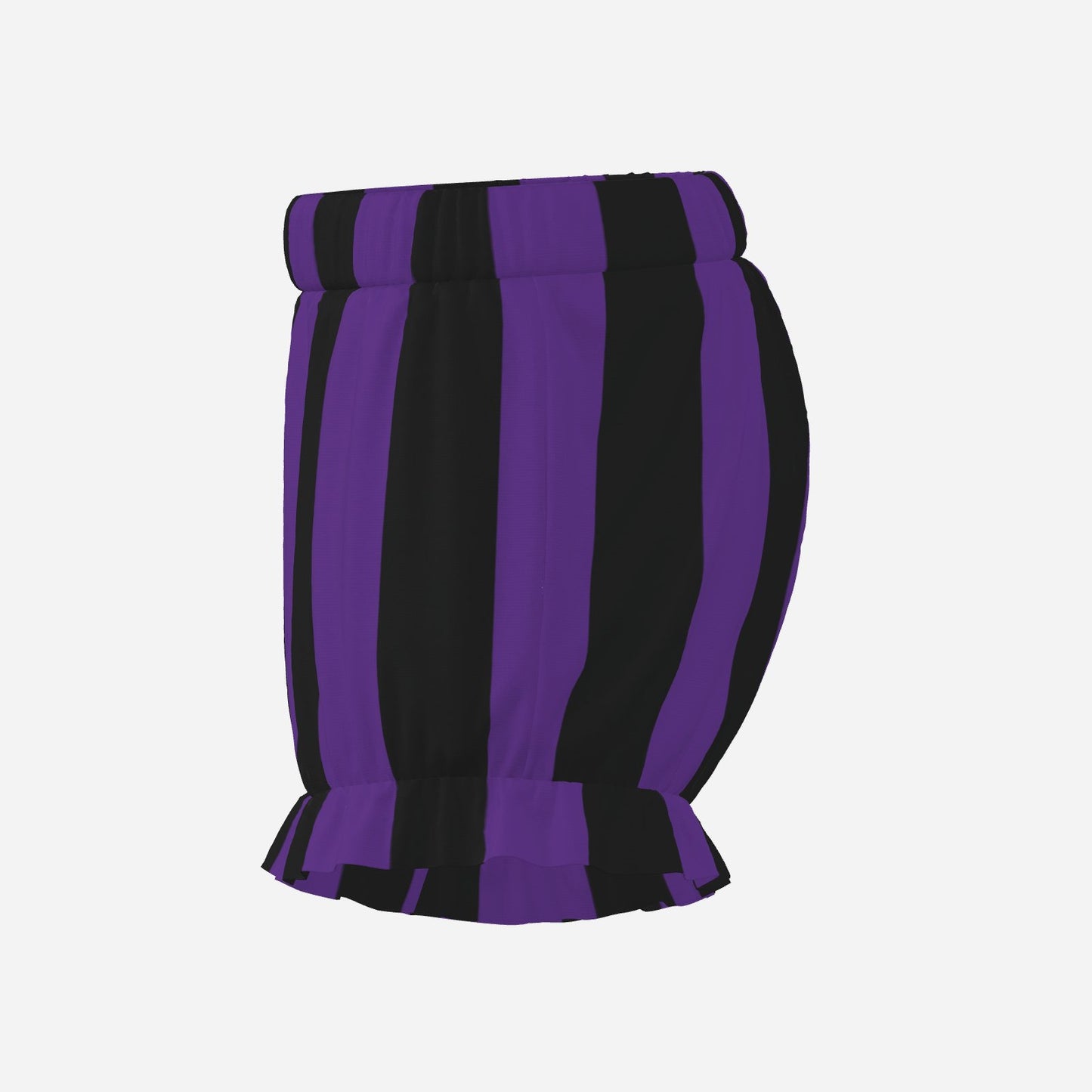 Pufflette Pants Royal Purple Stripe Puffy Jester Bloomers Clown Shorts