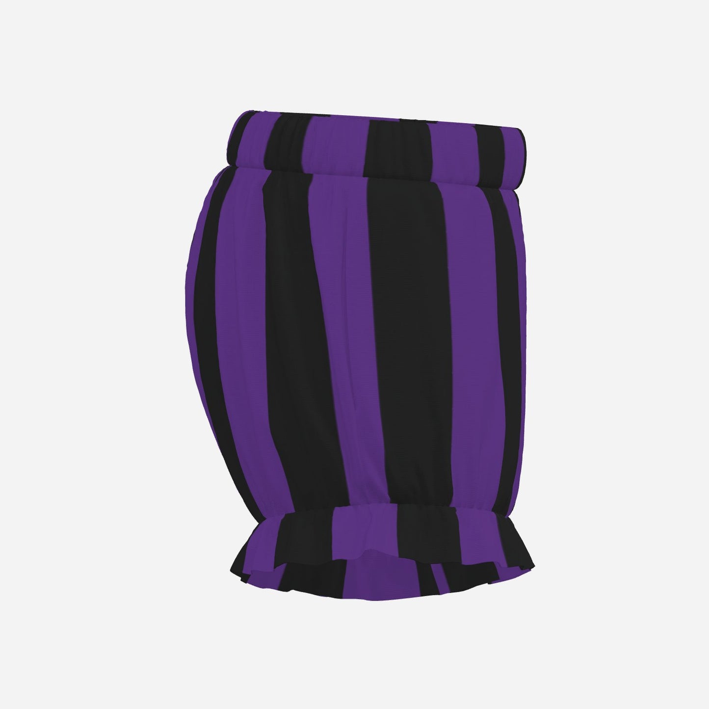 Pufflette Pants Royal Purple Stripe Puffy Jester Bloomers Clown Shorts