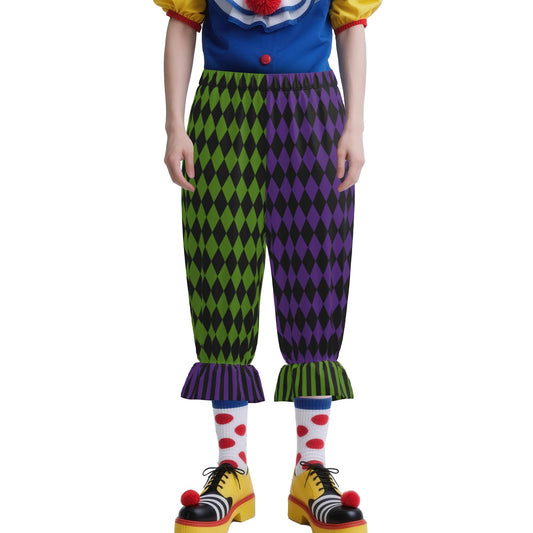 Royal Purple Pine Harlequin Jester Bloomers Clown Pants