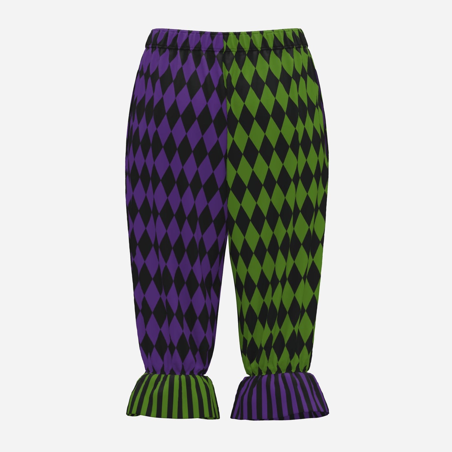 Royal Purple Pine Harlequin Jester Bloomers Clown Pants