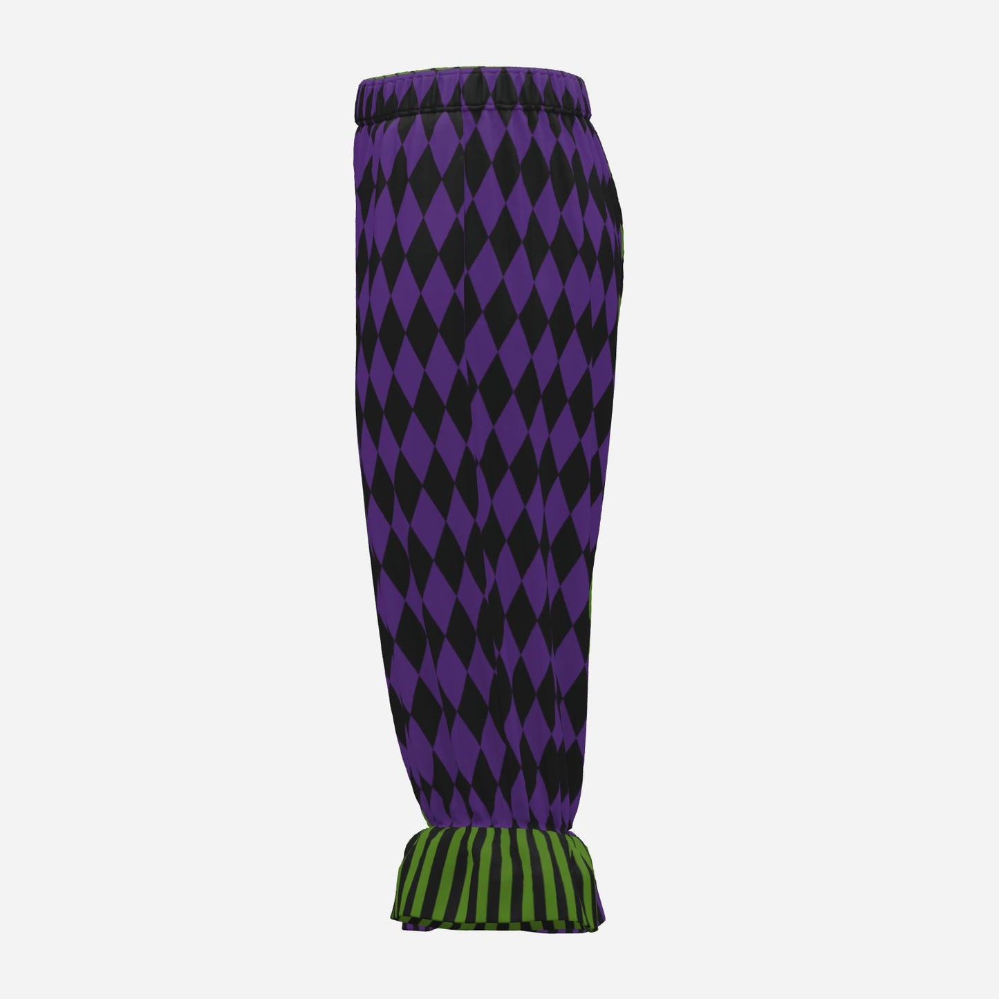 Royal Purple Pine Harlequin Jester Bloomers Clown Pants
