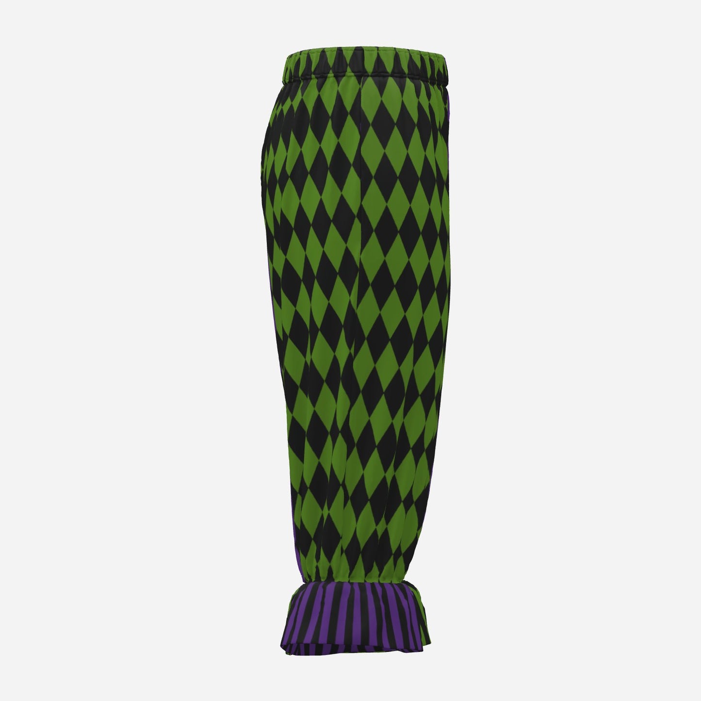 Royal Purple Pine Harlequin Jester Bloomers Clown Pants