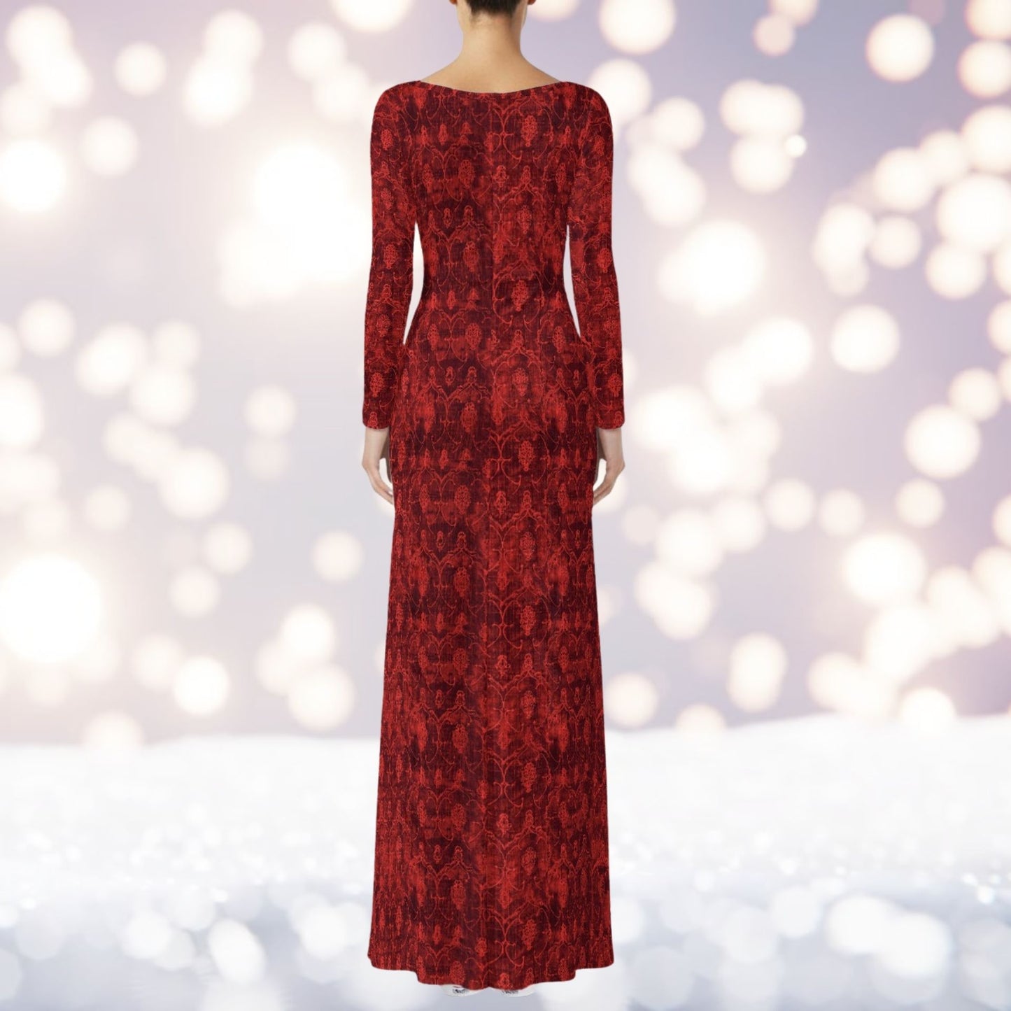 Ruby Radiance Red Velvet Dress
