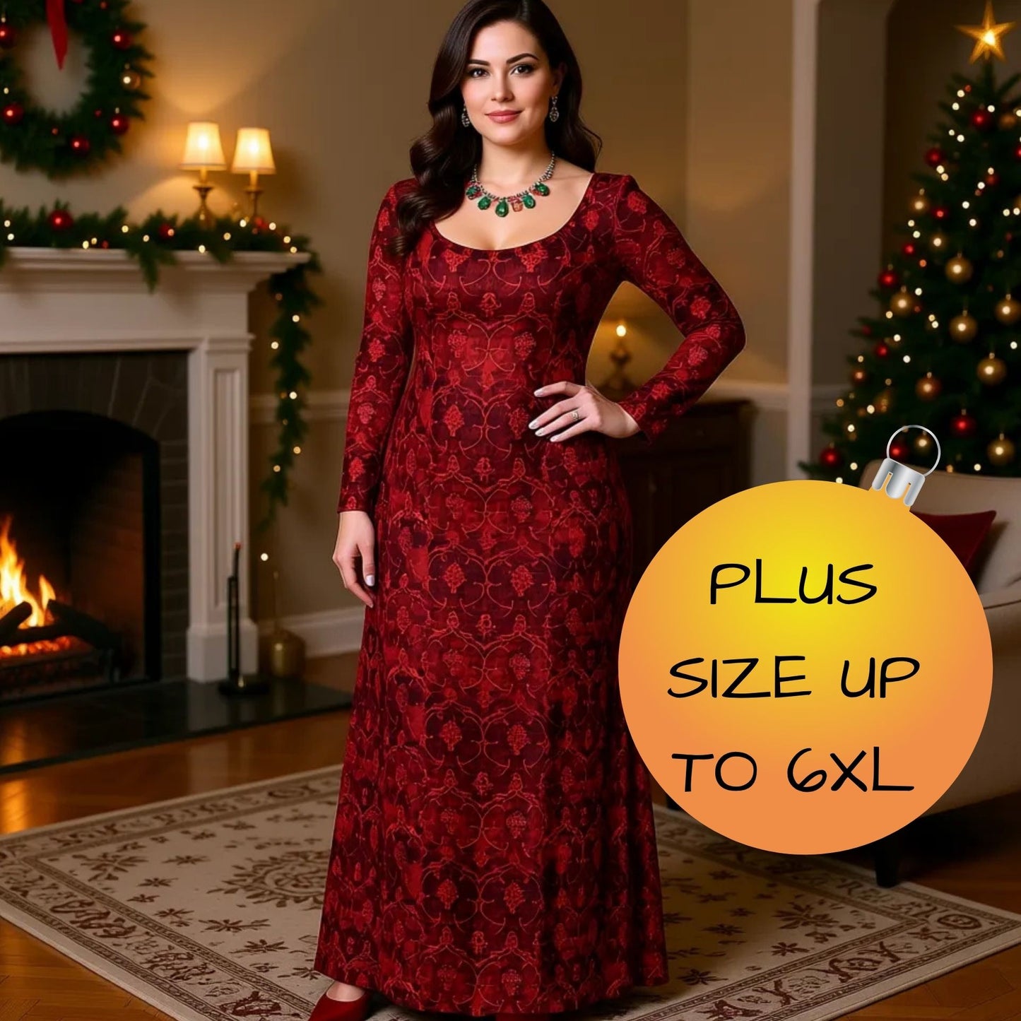 Ruby Radiance Red Velvet Dress