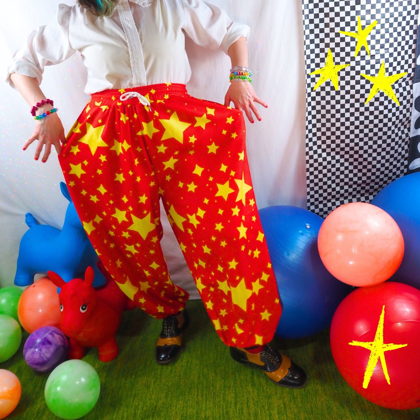 Ruby Stardust Clown Pantaloons