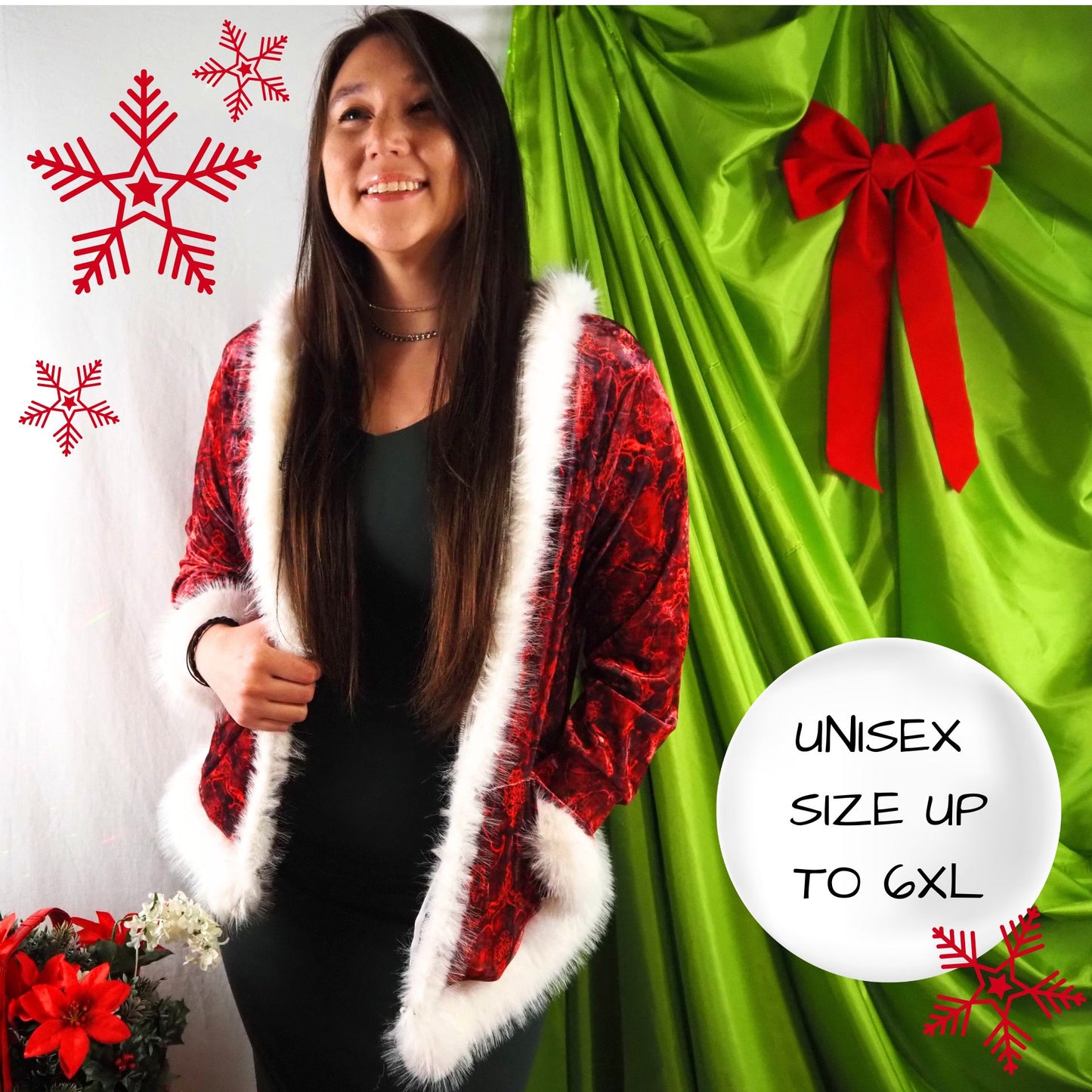 Ruby Radiance Red Velvet Clause Hoodie