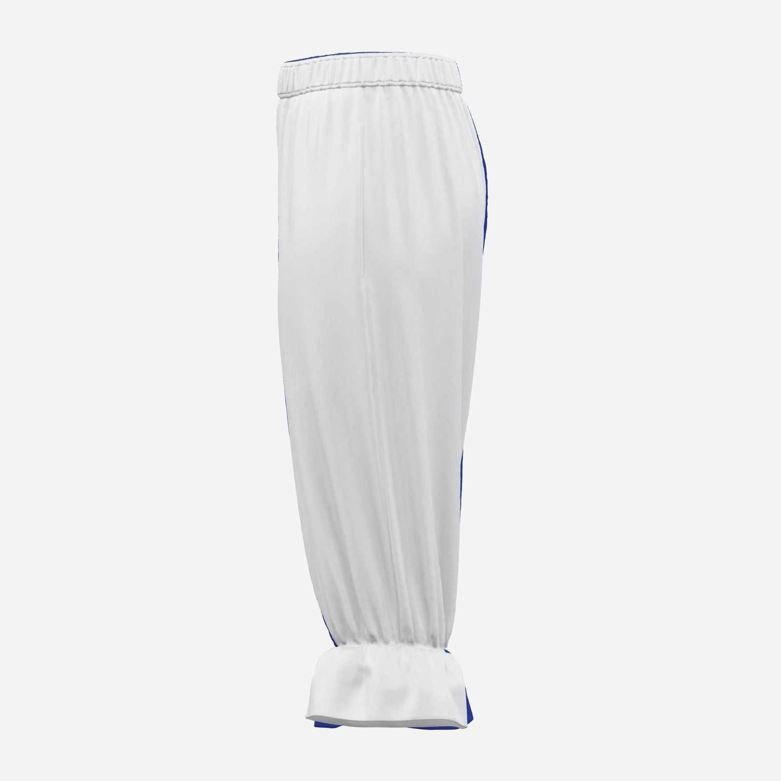 Ruffle Bloomers Night Blue White Split Jester Capri Clown Pants
