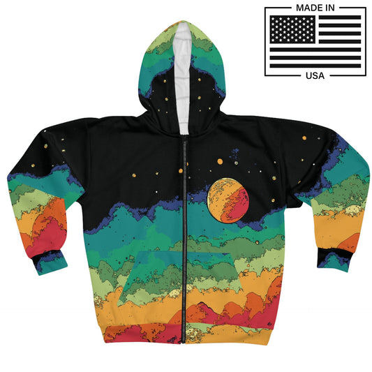 Scifi Lofi Zip Up Hoodie