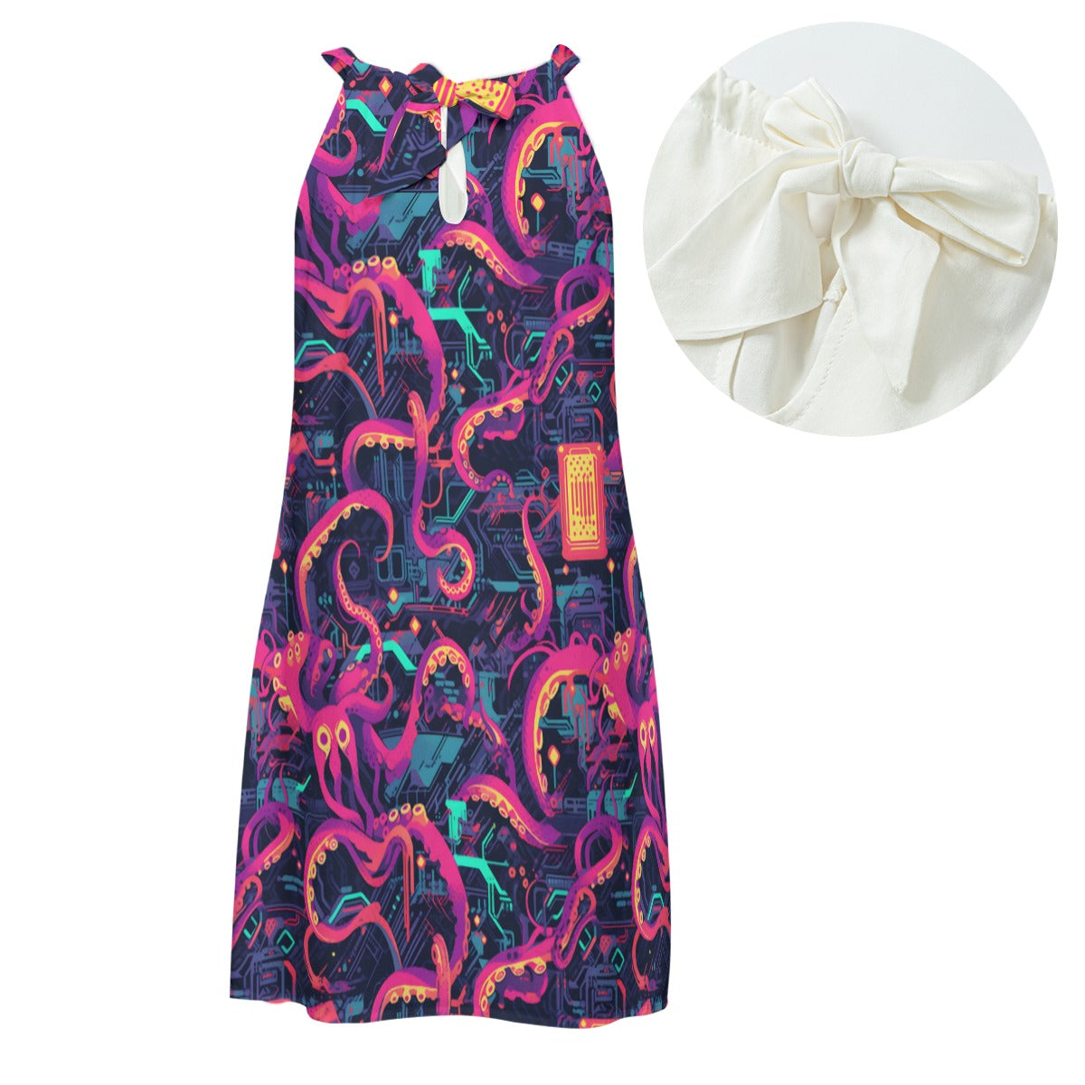 Shoggoth Circuit Sundress Tentacle Mini Dress