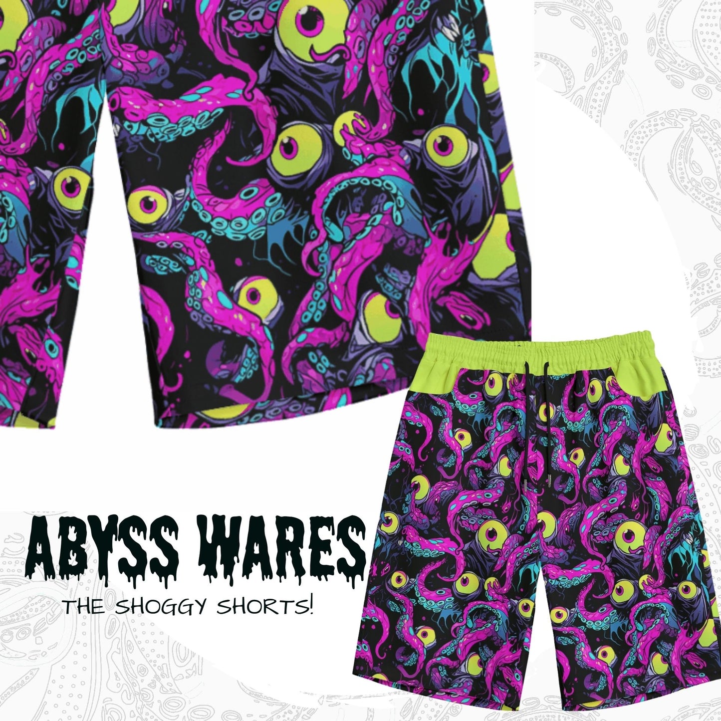 The Shoggy Shorts! Weirdcore Tentacle Eyeball Cotton Jorts