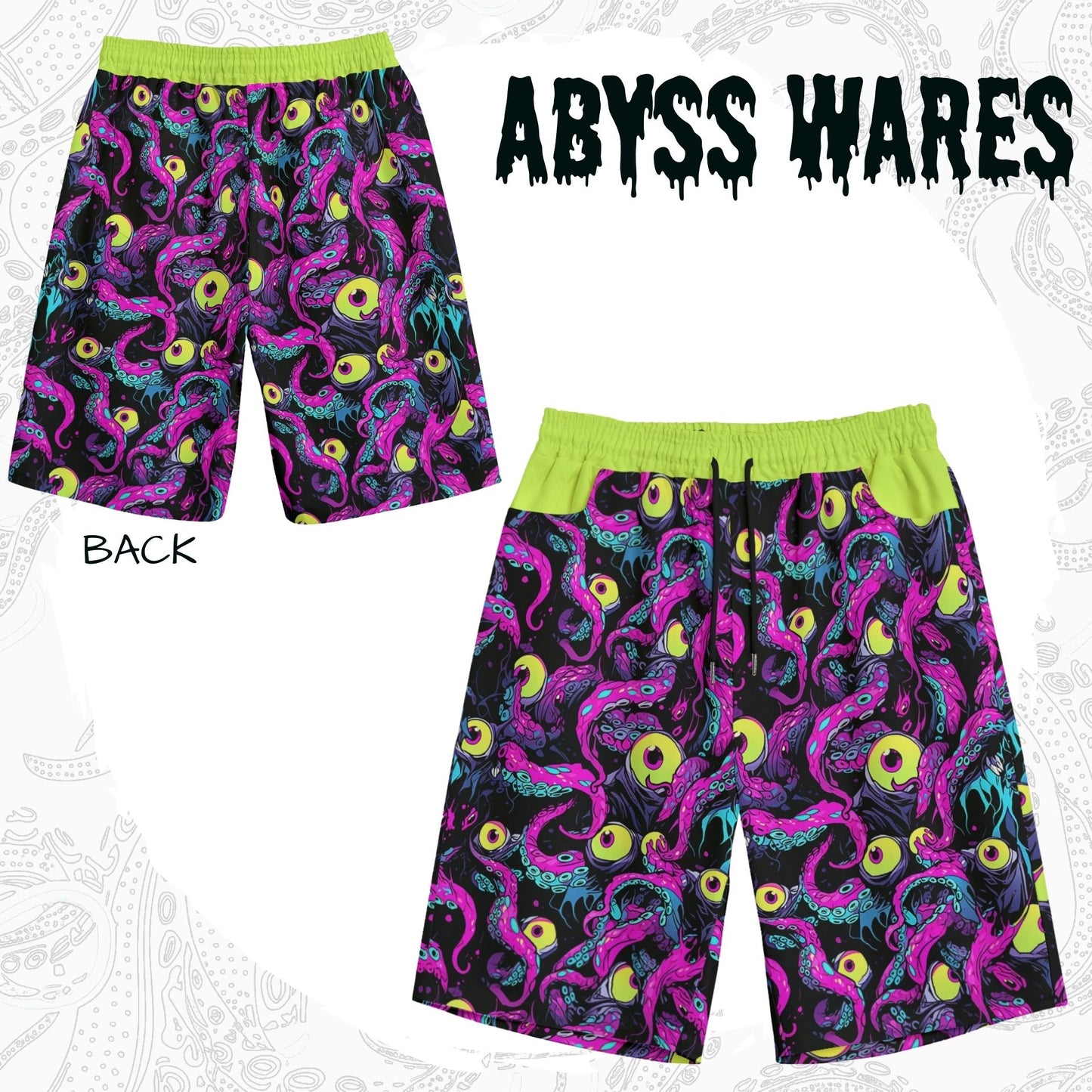 The Shoggy Shorts! Weirdcore Tentacle Eyeball Cotton Jorts