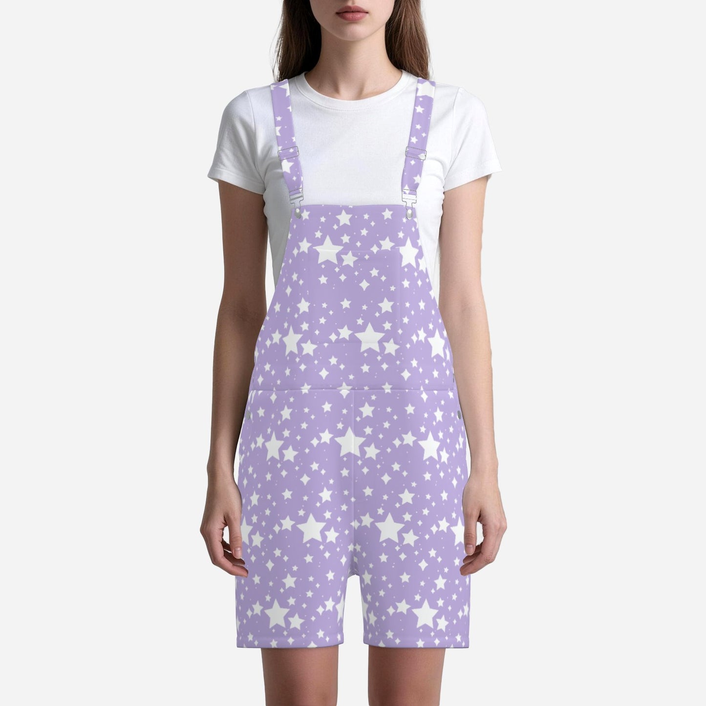 Yume Lavender Stardust Shortie Overall