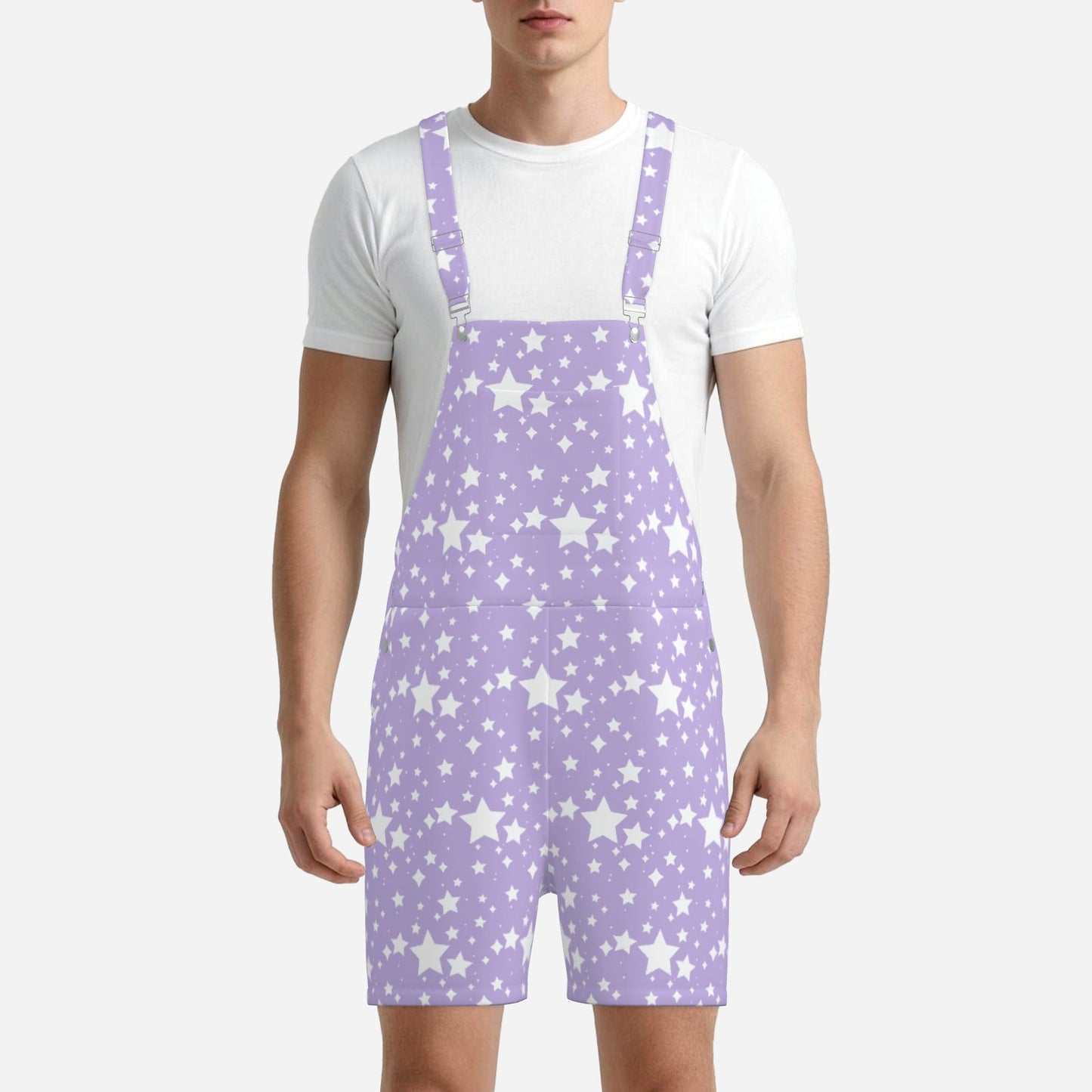 Yume Lavender Stardust Shortie Overall
