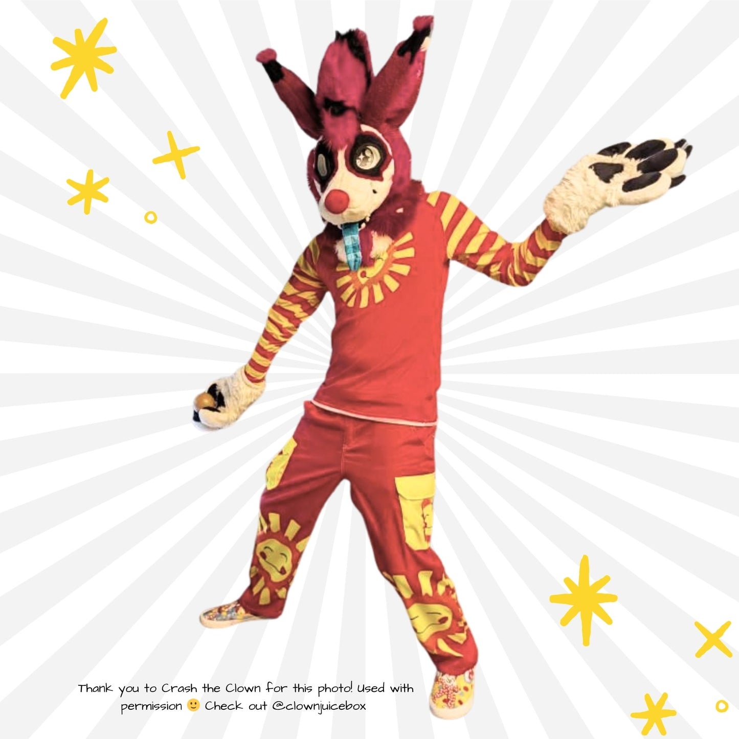 Rote Cargohose für Herren von Silly Sun