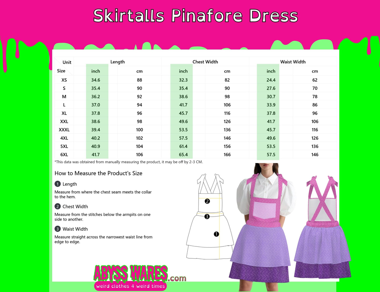 Clouds n Rainbow Overalls Dress Kidcore Jumper Pinafore