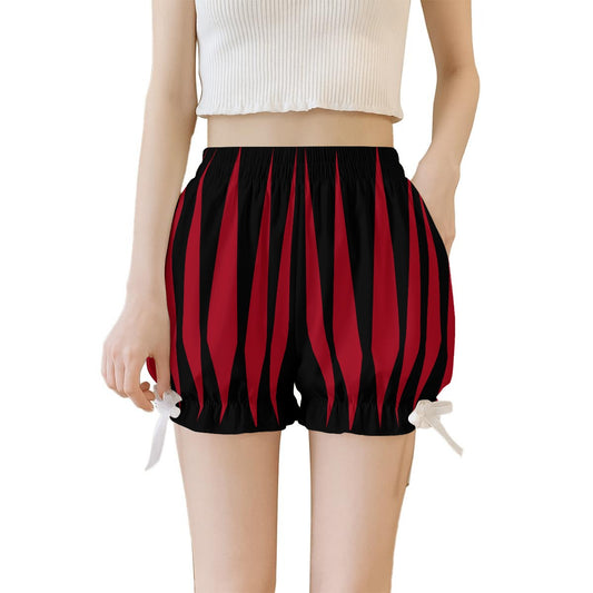 Slashed Jester Cranberry Black Pirate Knickers