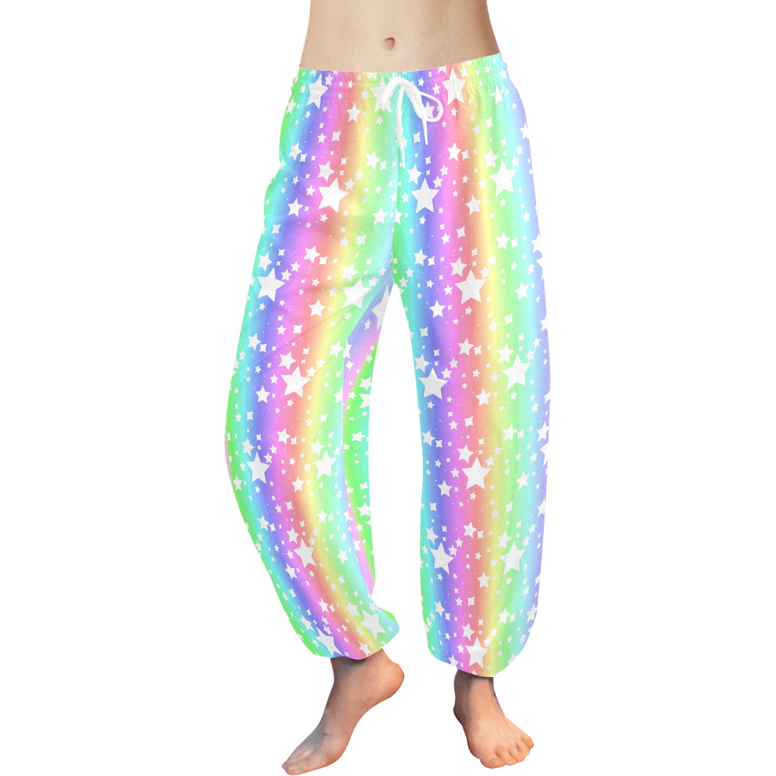 Soft Rainbow Stardust Lightweight Bloomers for women