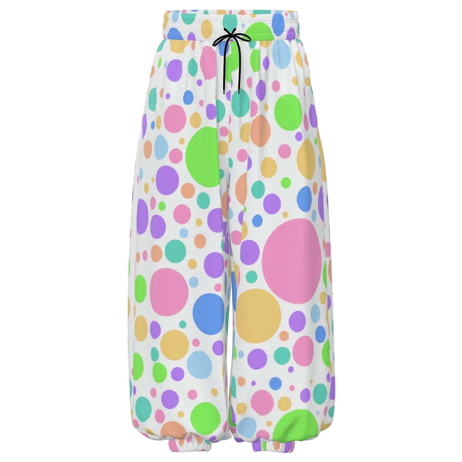 Softie Spots Lightweight Clown Pants  Pantaloons with pastel polksdots
