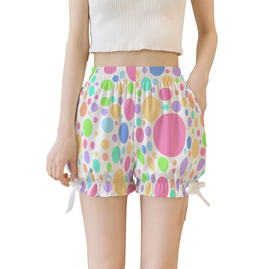 Softie Spots Pastel Ruffle Clown Shorts