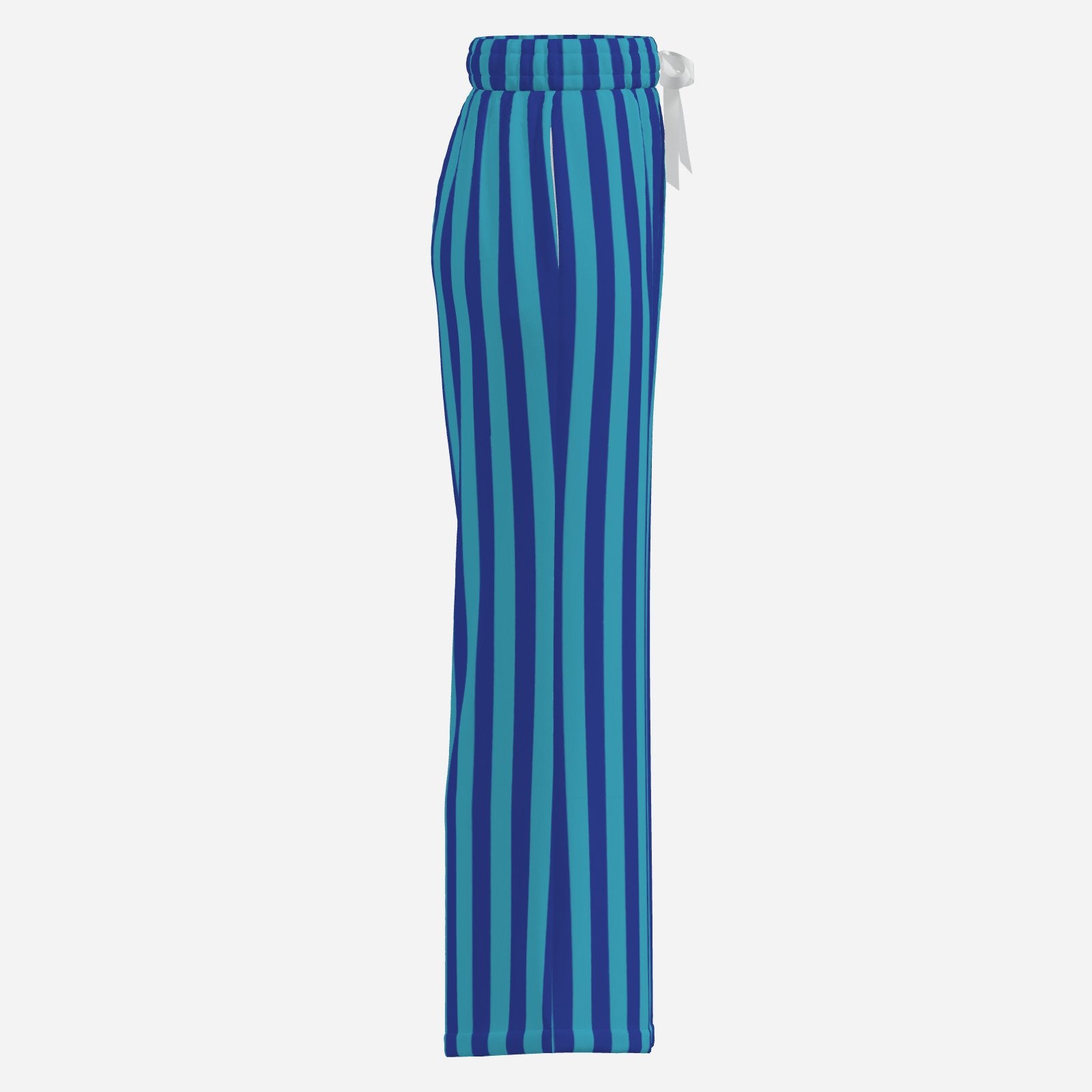 Spout Flares Into The Blue Wide Leg Bell Bottom Clown Pants 