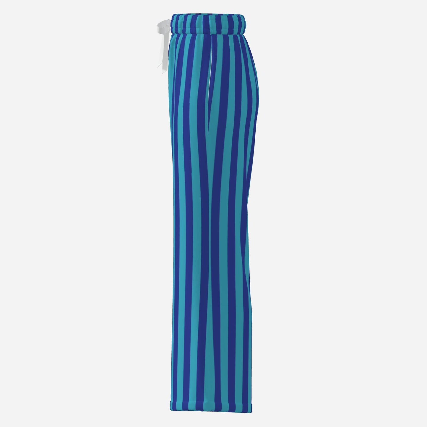 Spout Flares Into The Blue Wide Leg Bell Bottom Clown Pants 
