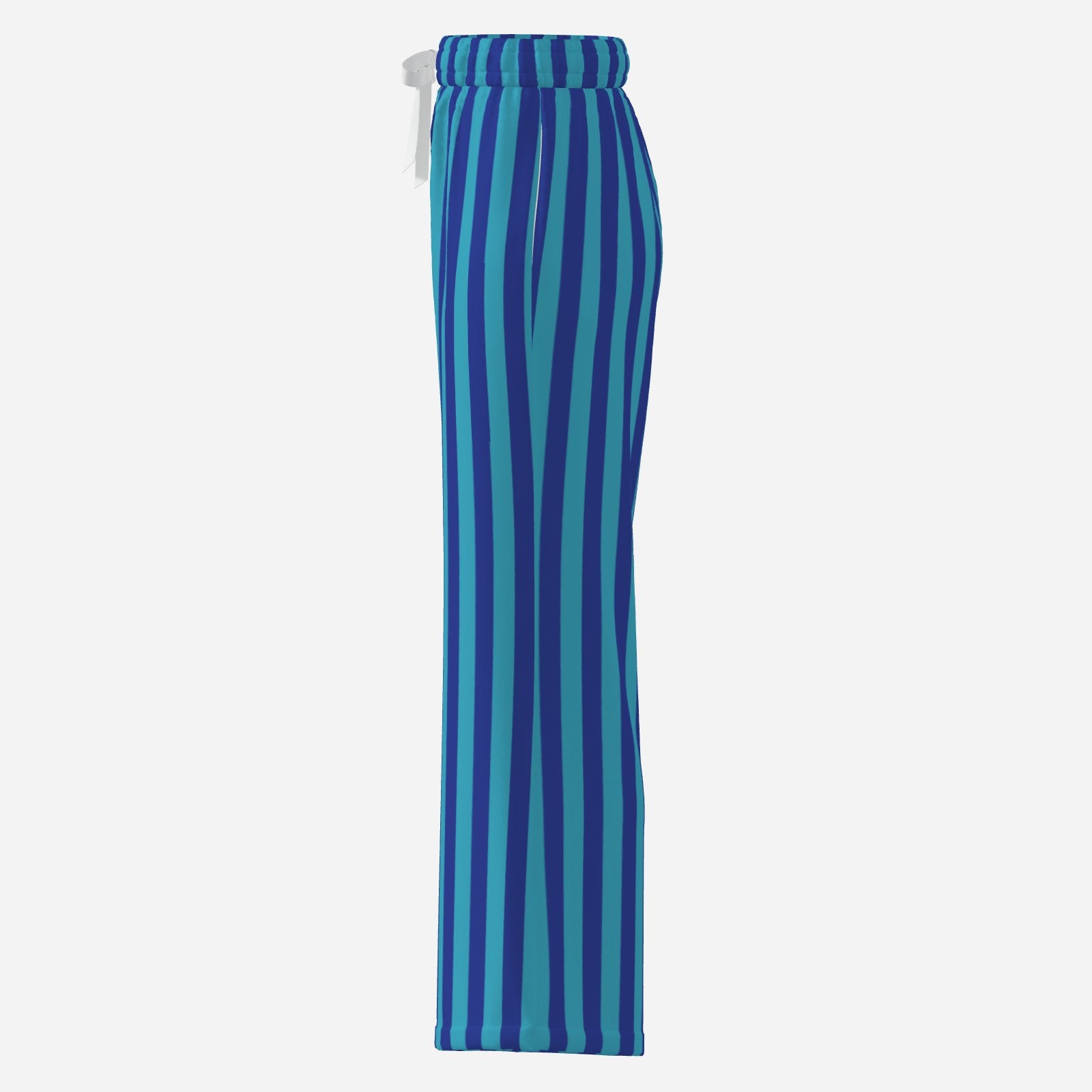 Spout Flares Into The Blue Wide Leg Bell Bottom Clown Pants 