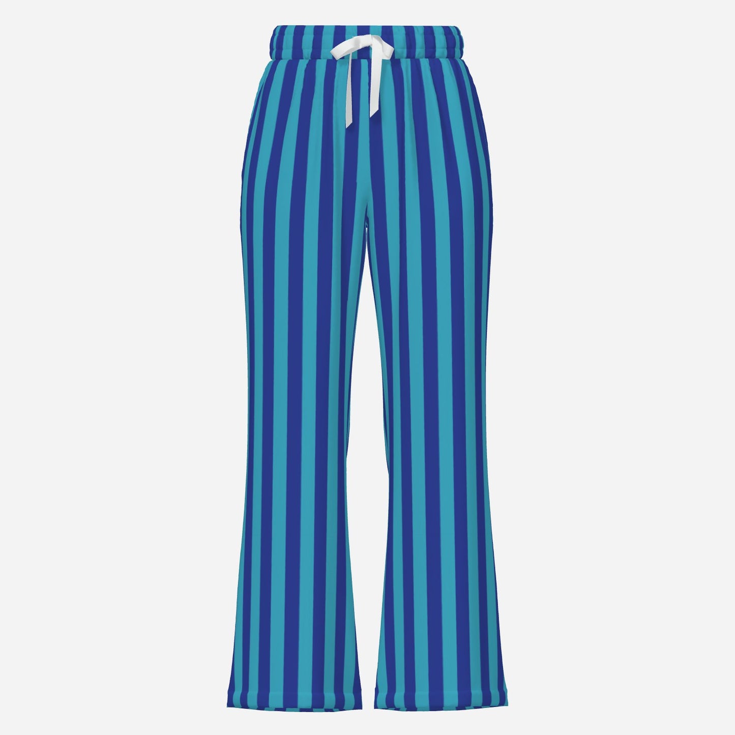 Spout Flares Into The Blue Wide Leg Bell Bottom Clown Pants 