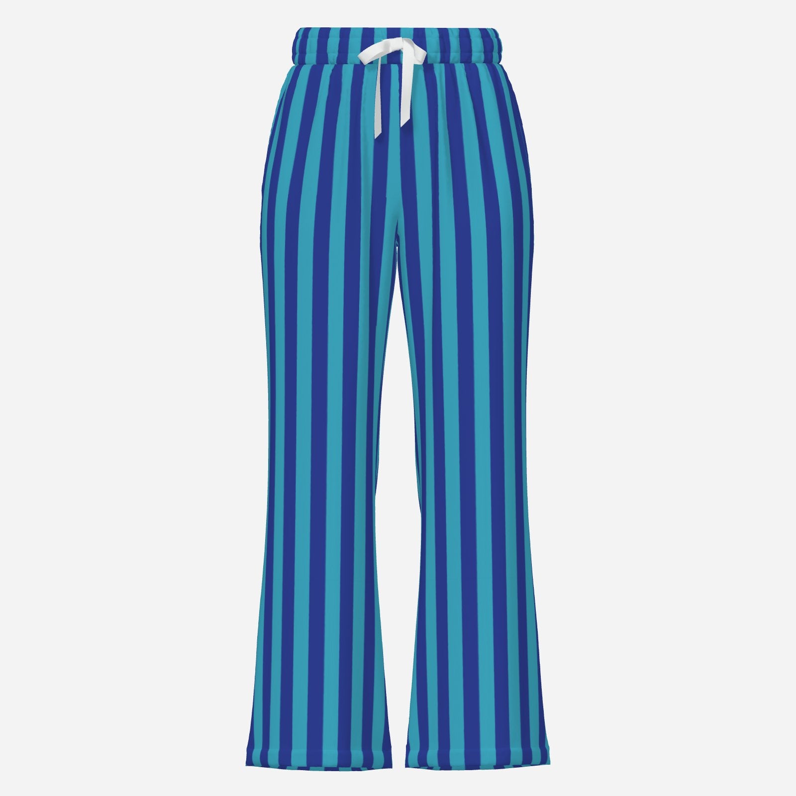 Spout Flares Into The Blue Wide Leg Bell Bottom Clown Pants 