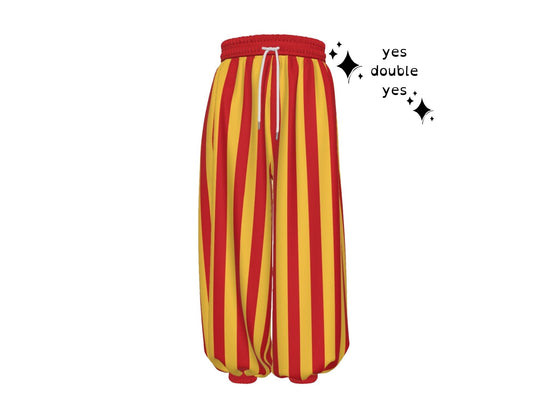Sun Stripe Clown Pantaloons