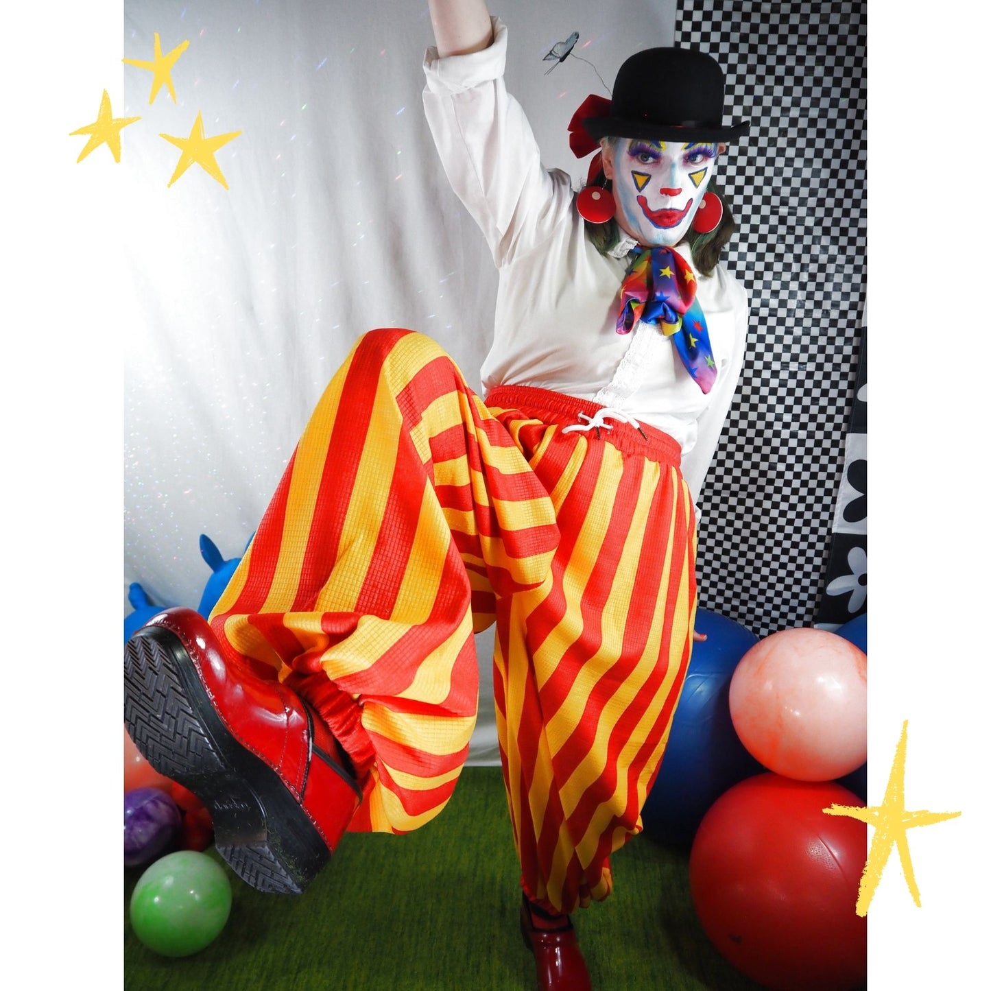 Sun Stripe Clown Pantaloons
