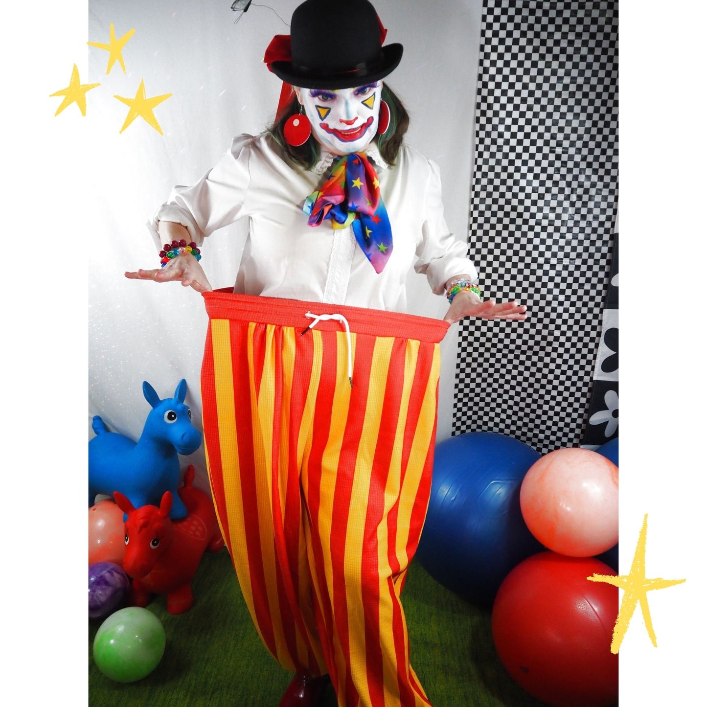 Sun Stripe Clown Pantaloons