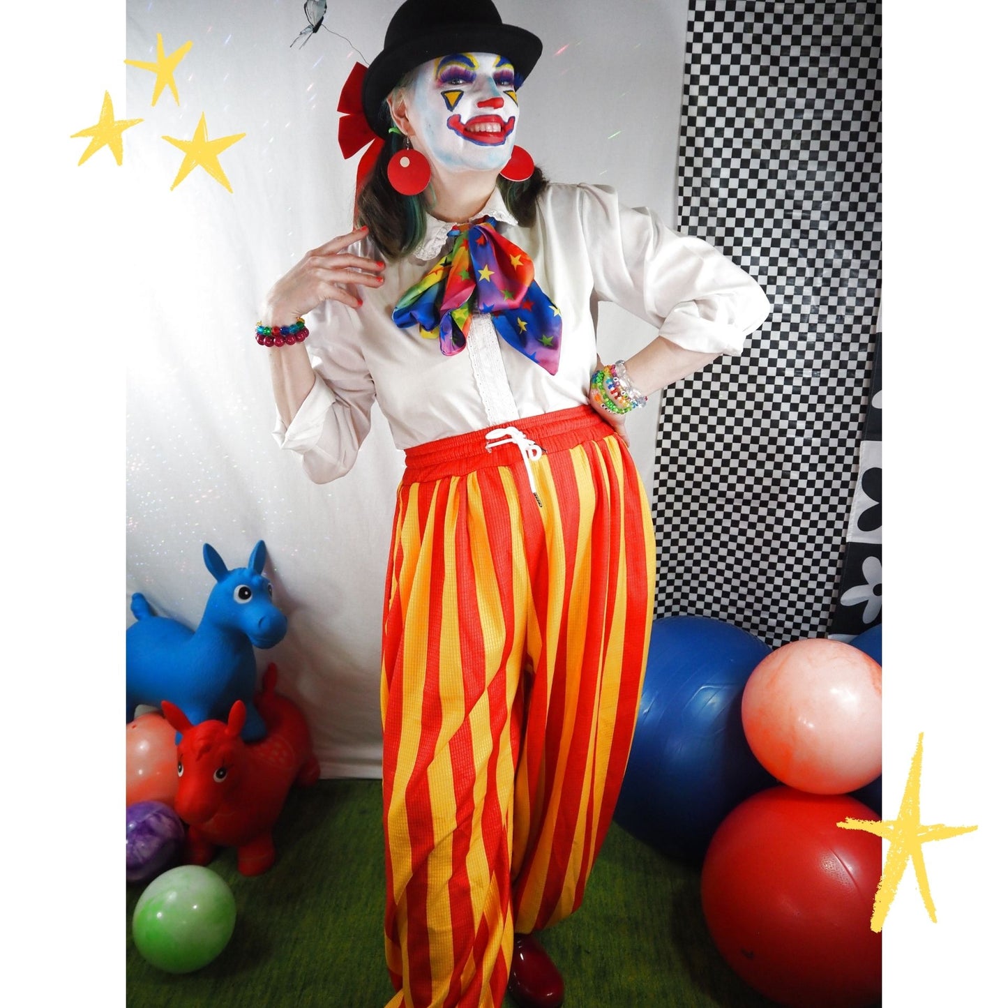 Sun Stripe Clown Pantaloons