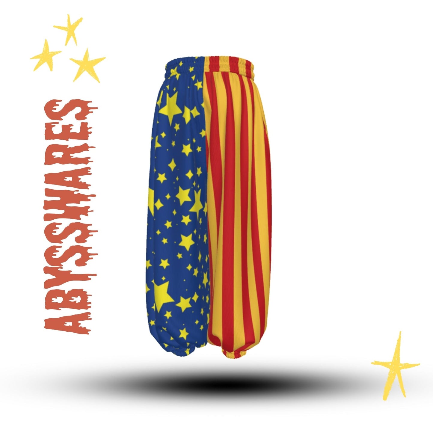 Sun Stripe Stardust Split Clown Pants