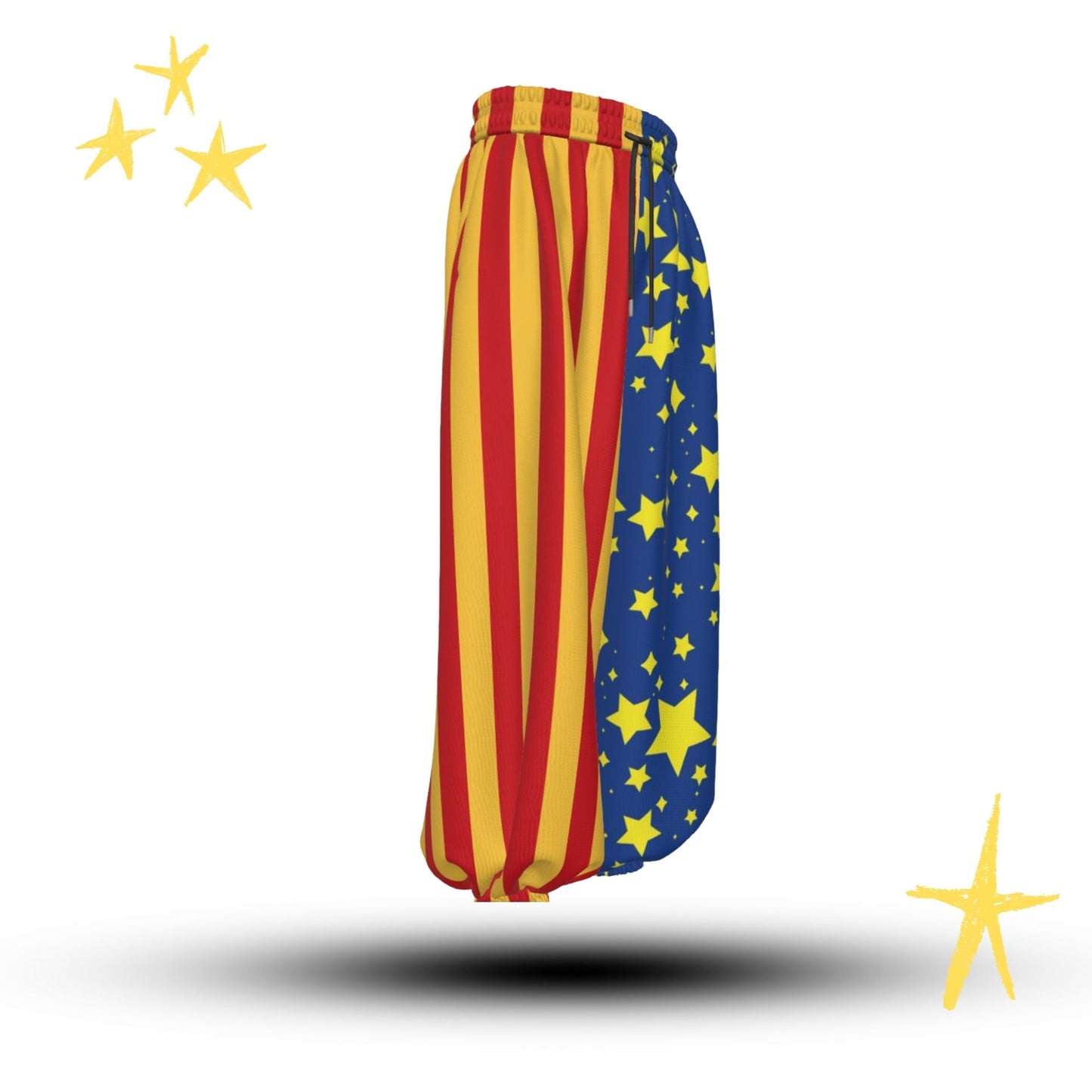 Sun Stripe Stardust Split Clown Pants