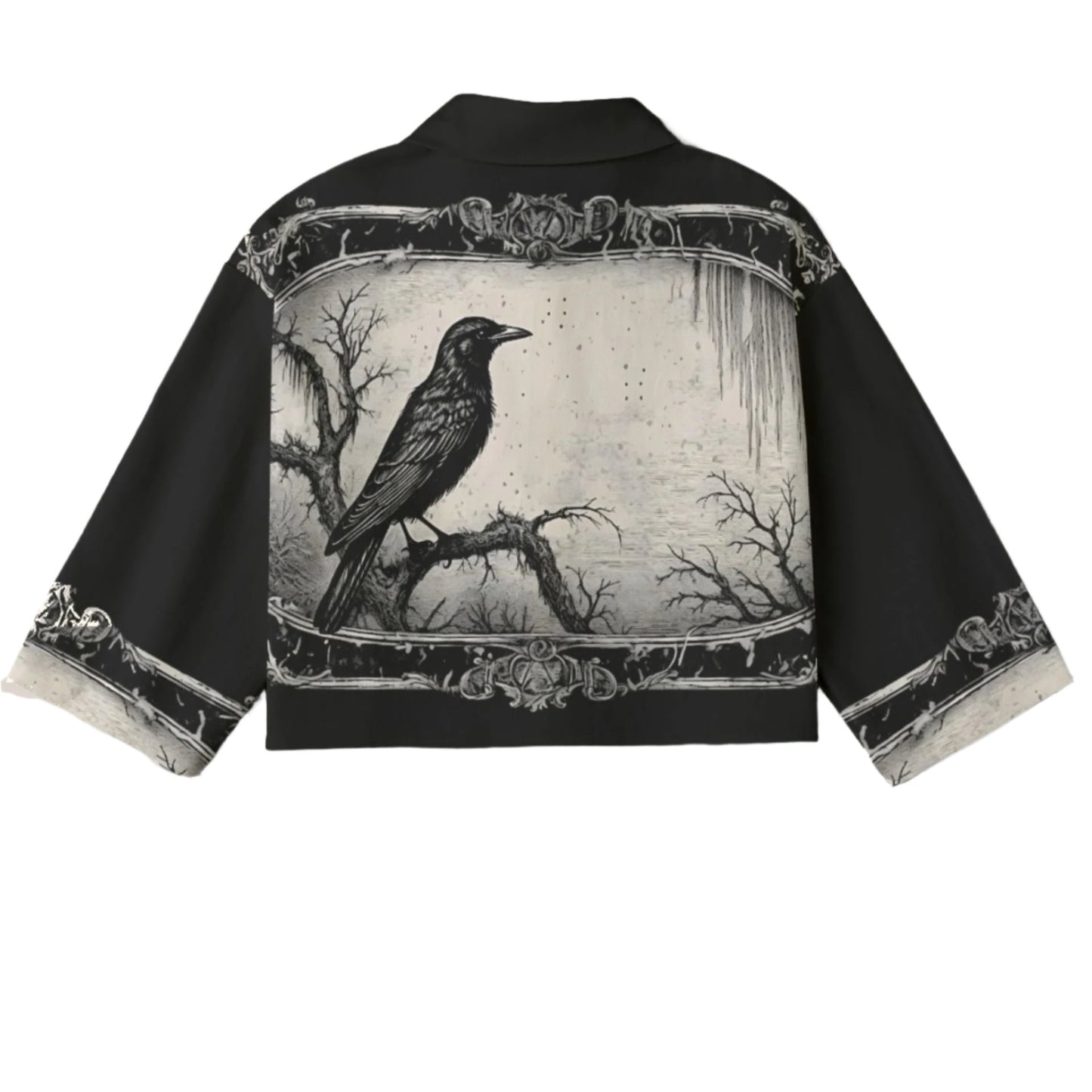 Swamp Raven Bolero Whimsigoth Cropped Jacket Gothic Clothes Edgar Allan Poe Odin Alt Clothing Spirit