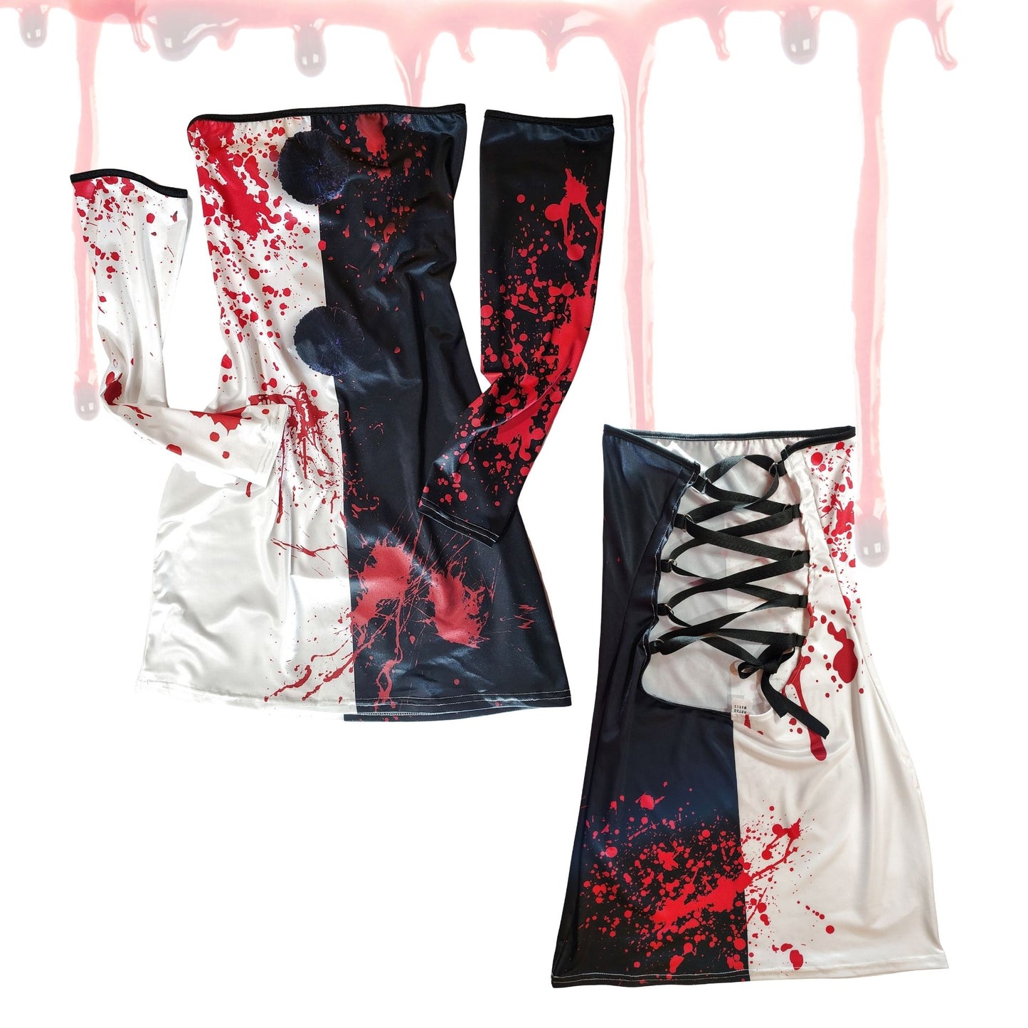 Terrifying Evil Clown Babe Bodycon Dress