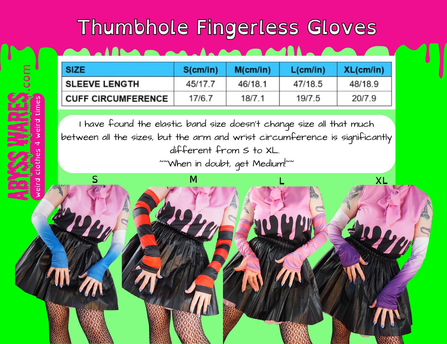 Party Poobah Stars Long Fingerless Gloves Arm Sleeves