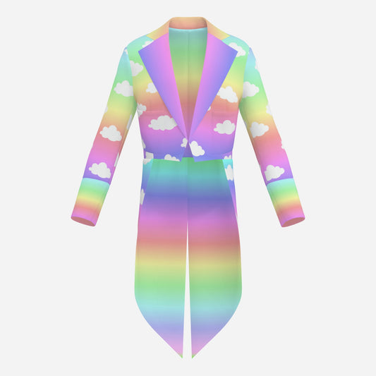 Toff Tailcoat Unicorn Clouds Rainbow Cutaway Tails Clown Jacket