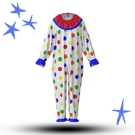 Toy Box Polka Dots Pro Clown Suit and Ruffle Collar
