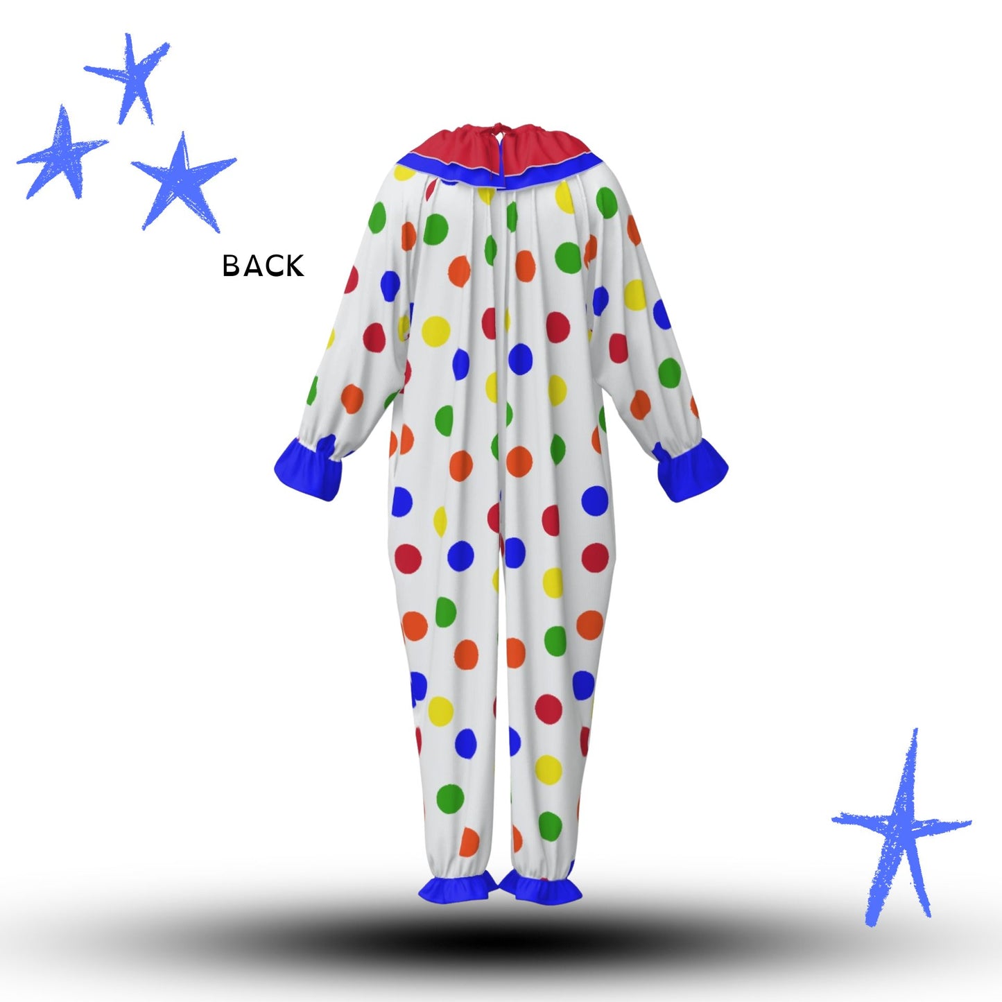 Toy Box Polka Dots Pro Clown Suit and Ruffle Collar