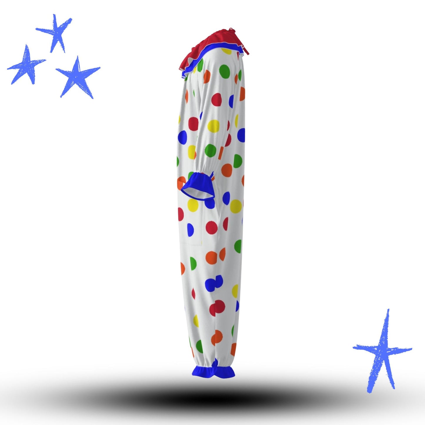Toy Box Polka Dots Pro Clown Suit and Ruffle Collar