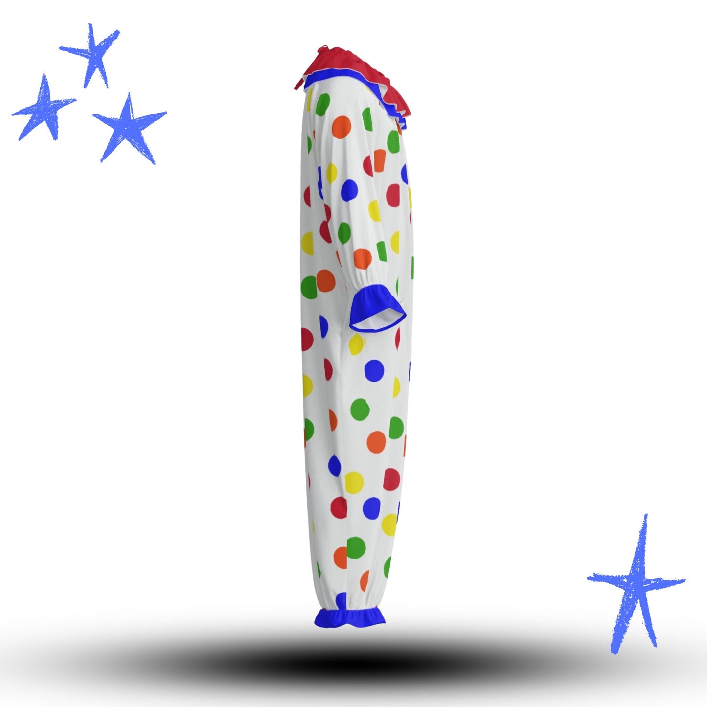 Toy Box Polka Dots Pro Clown Suit and Ruffle Collar