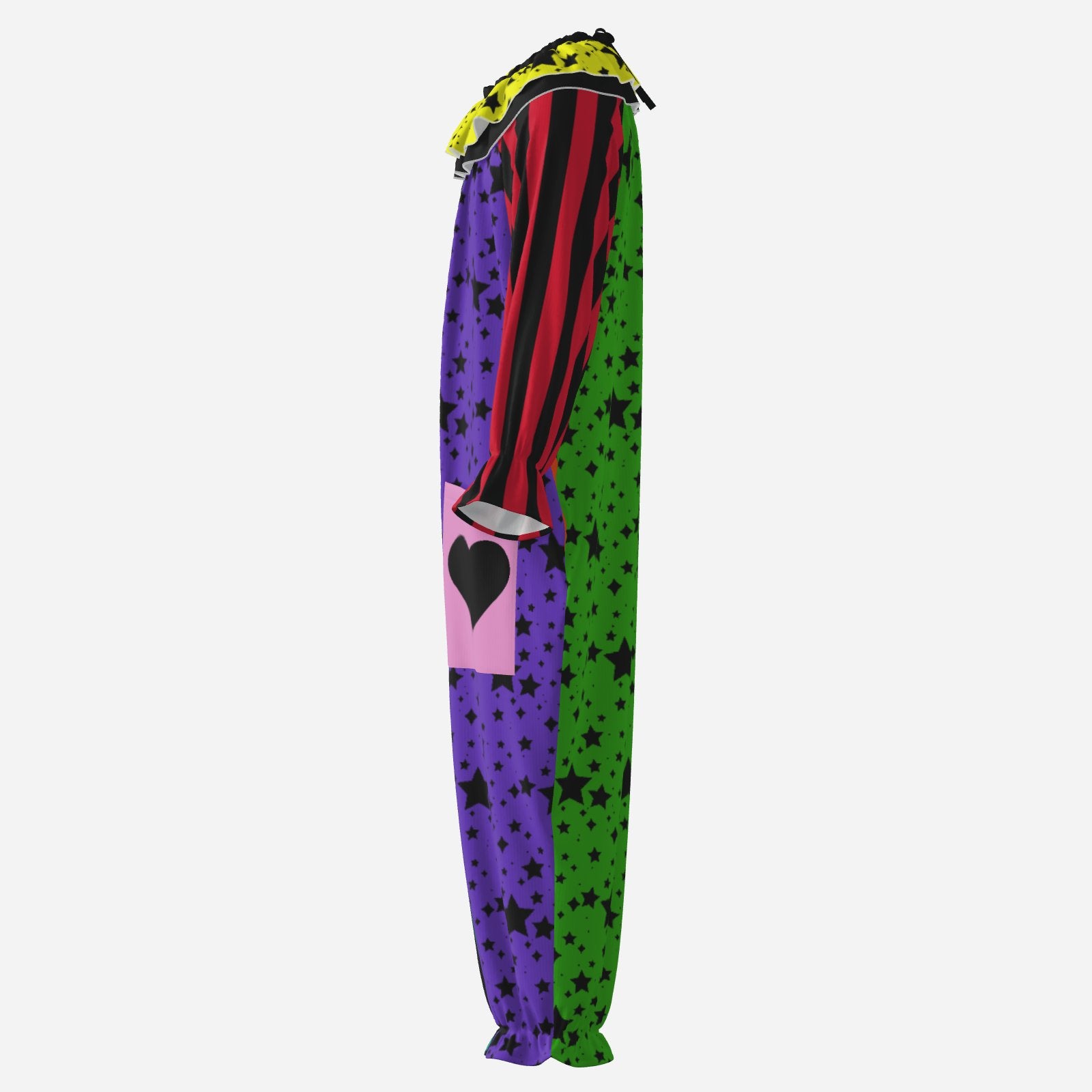 Tutti Motley Starry Stripe Clown Suit n Collar
