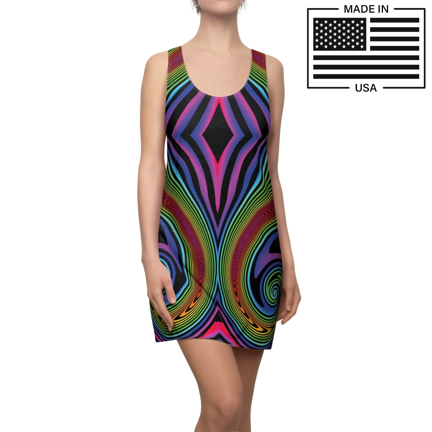 Hypno Rainbow Tank Dress