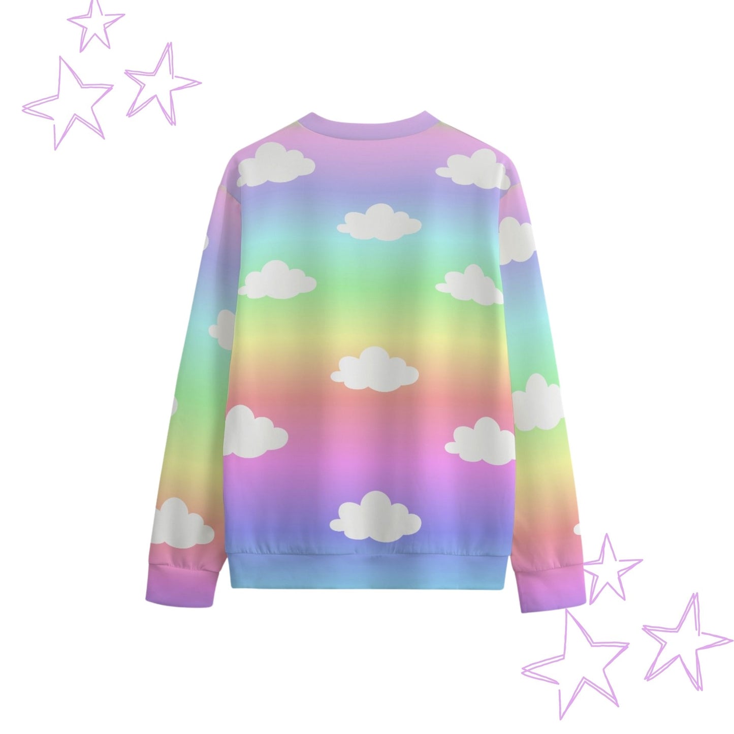 Unicorn Candy Clouds Rainbow Cotton Sweatshirt