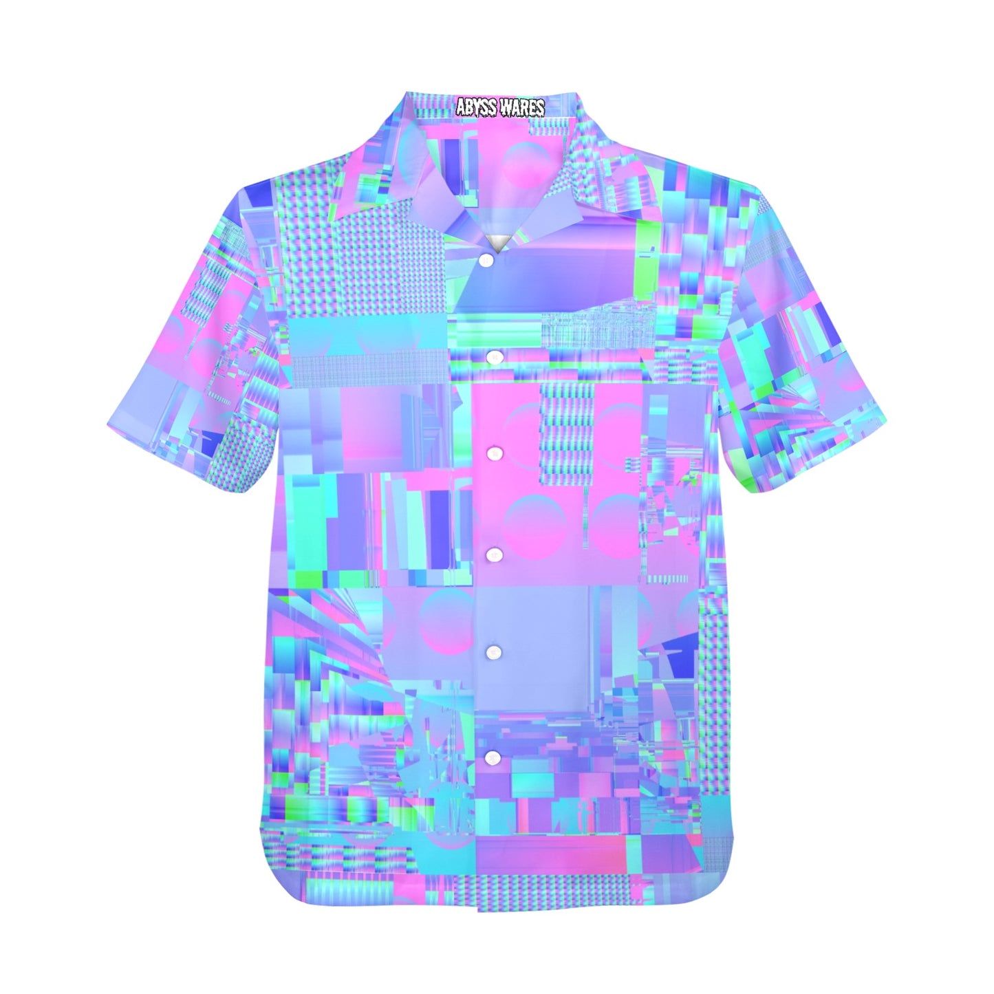 Vaporwave Glitch Scene Hawaiian Shirt