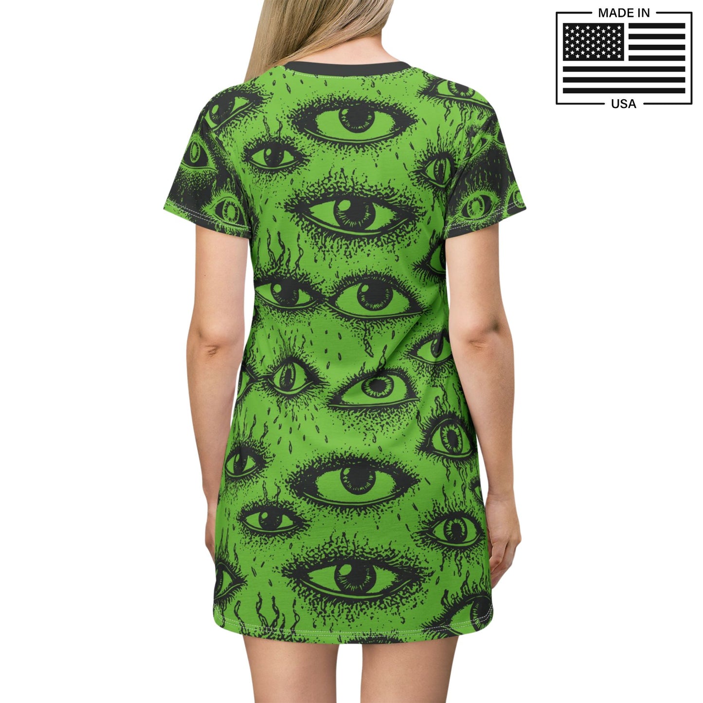 Weirdy Eye Alien Shirt Dress